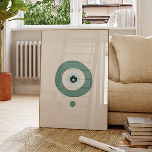 Evil Eye Art, Evil Eye Wandbild, Auge Poster, Nazar Print, fördert Gleichgewicht und Freiheit, Evil Eye Decor, Geschenk