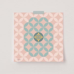 Moroccan Tile Poster, Talavera Wall Art, Mediterranean Print, Mosaic Tile Wall Art, Mediterranean Decor, Spanish Tile, Portuguese Tile