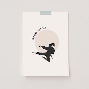 Martial Arts Print, Karate Girl Wall Art, Girl Power Print, Mindset Wall Art, Taekwondo Poster, Karate Room Decor, Strong Woman Wall Art