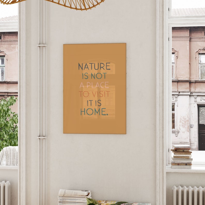 Nature Quote Wall Art, Mother Nature Print, Earth Day Poster, Environmental Print, Nature Inspired Decor, Earthy Decor, Minimalist Quote Art image 6