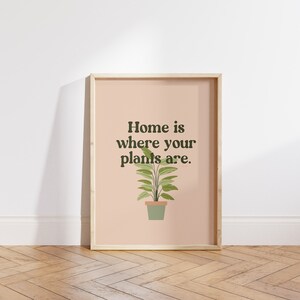 Cartel de la planta de la casa, impresión de aves del paraíso, arte de la pared de las plantas de interior, cartel botánico moderno, decoración de botánica, impresión de Strelitzia Nicolai, cita imagen 3