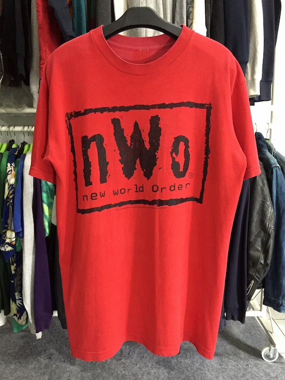 Vintage NWO New World Order Wrestling Tee-Free Shi