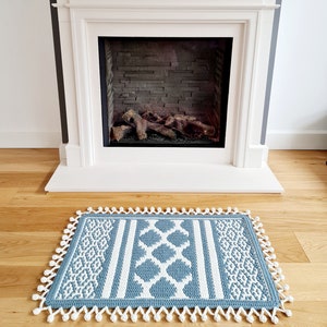 Crochet Pattern Geometric Mosaic Crochet Rug. Home / Living / Bathroom