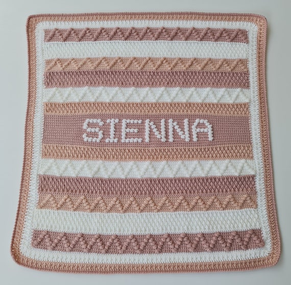 Personalized crochet baby blanket sale