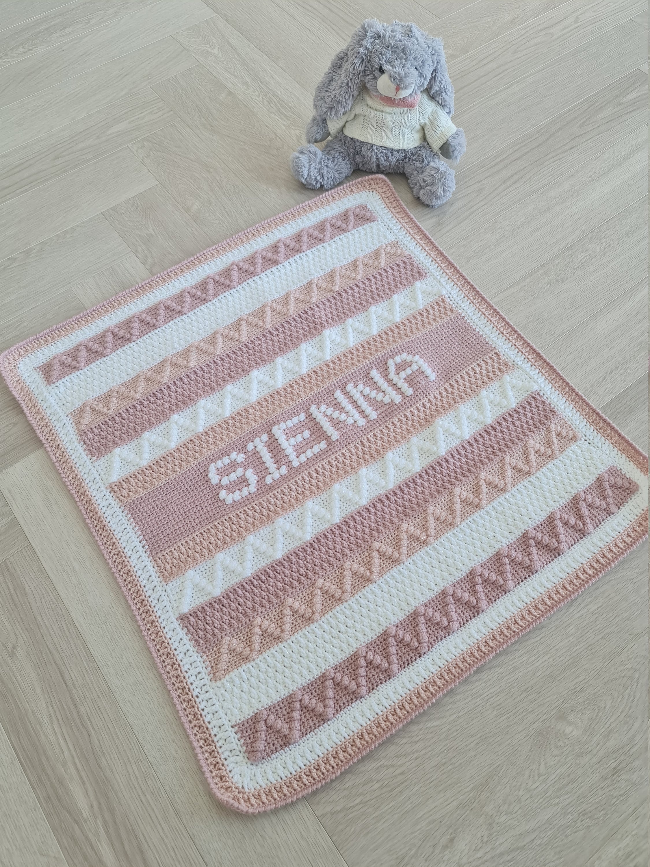 Free crochet personalized baby blanket patterns deals