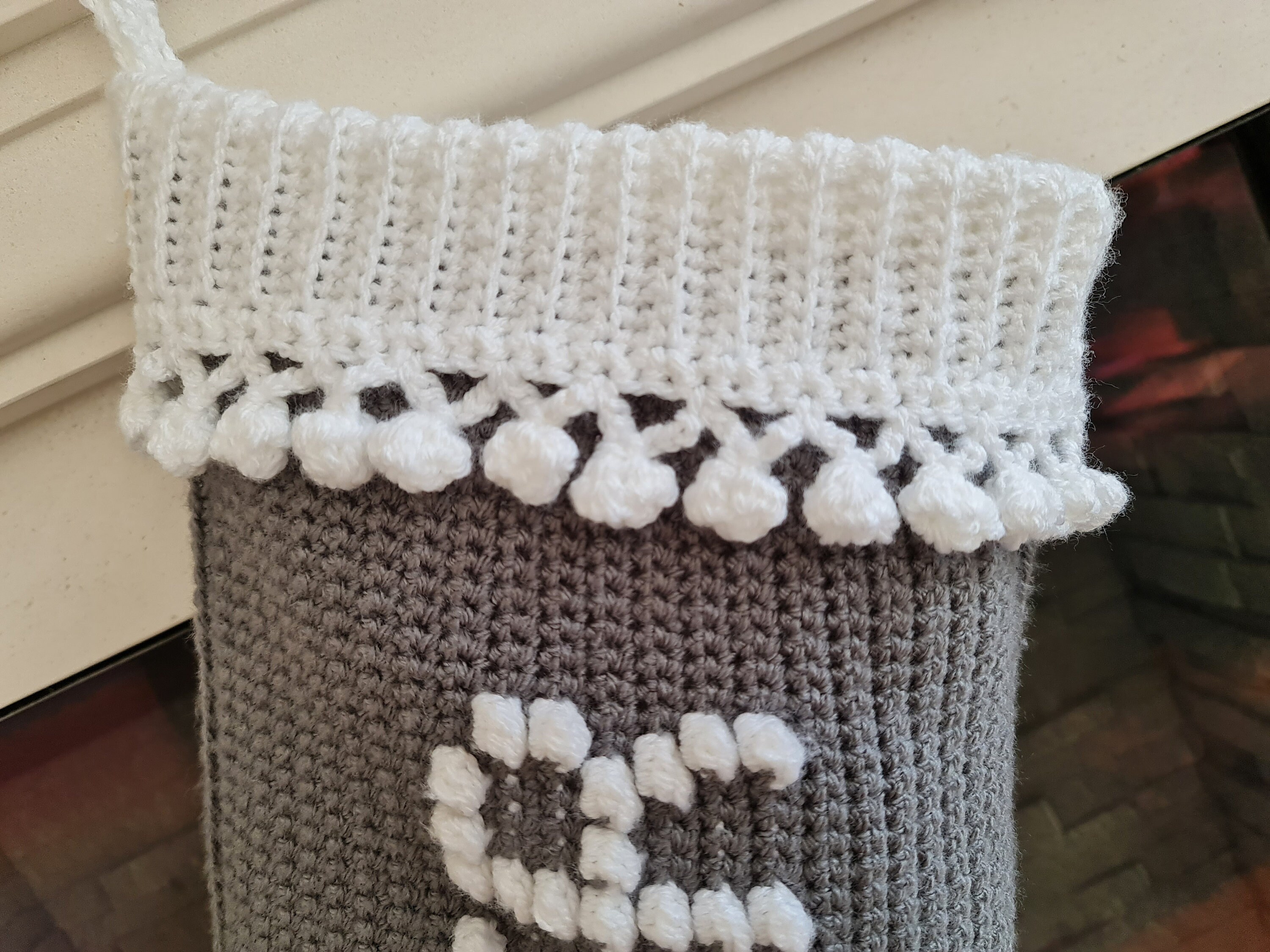 Crochet Pattern Christmas Stocking Personalised Bobble Name Xmas - Etsy