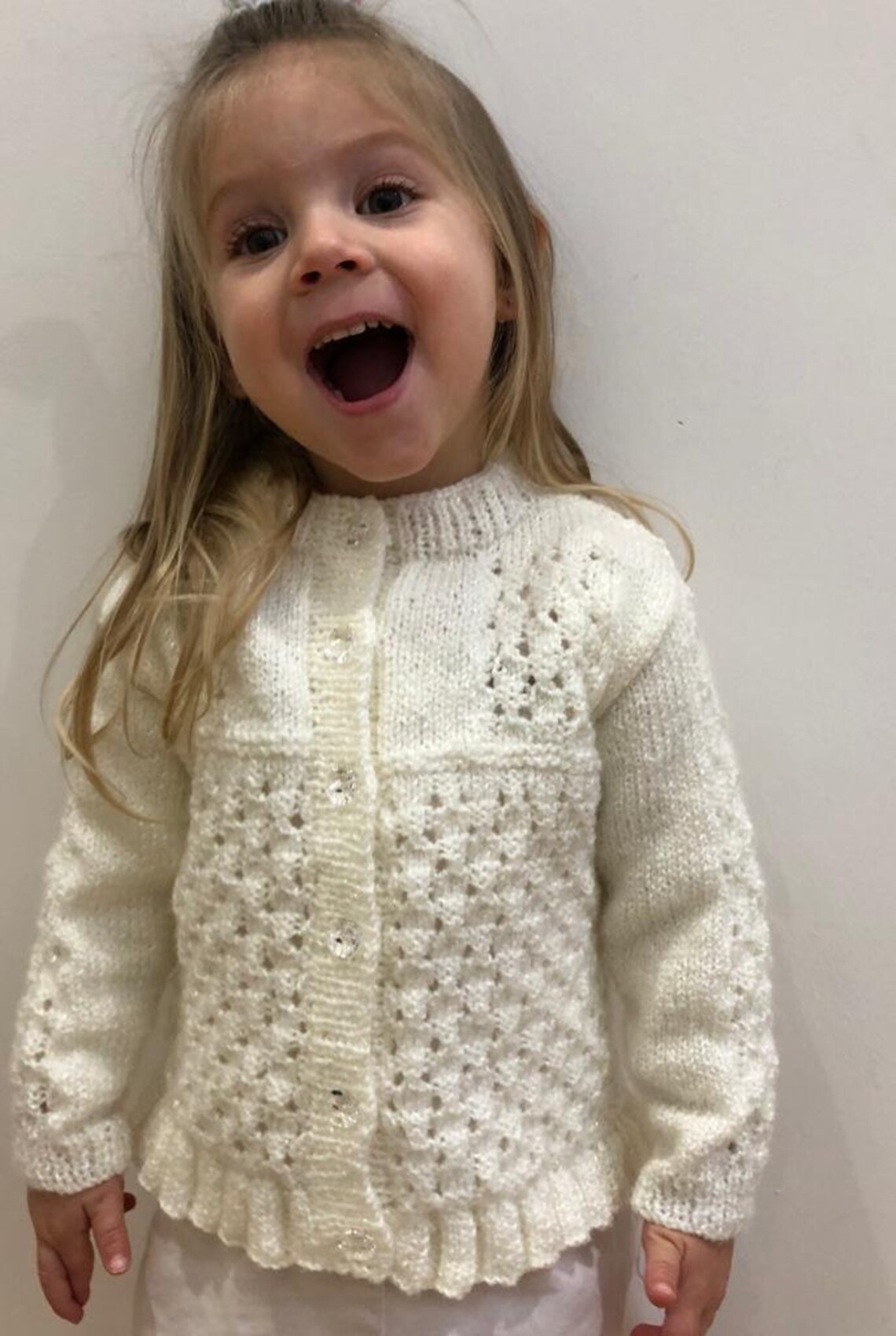 frill cardigan