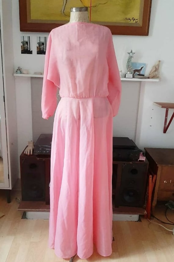 Peony Blush Pink Silk Gown