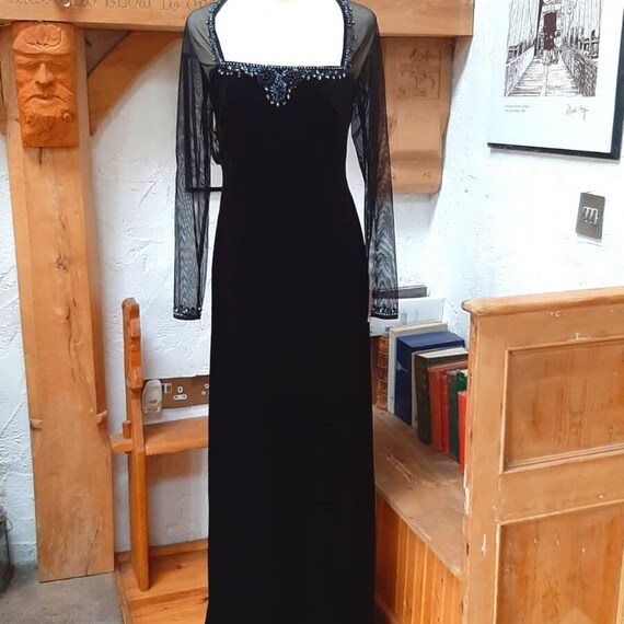 Black Vintage Evening Dress