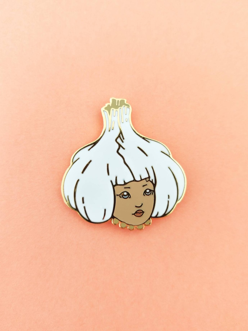 Garlic Girl Hard Enamel Pin 