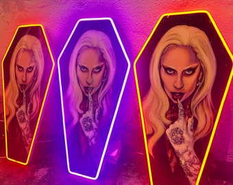 Gaga The Countess Neon Resin Artwork
