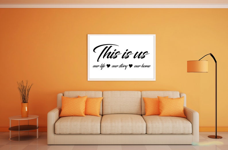 This is Us Sign Personalized with Family Names our life, our home, our story, established, custom family room, FREE SHIPPING, unique, image 1