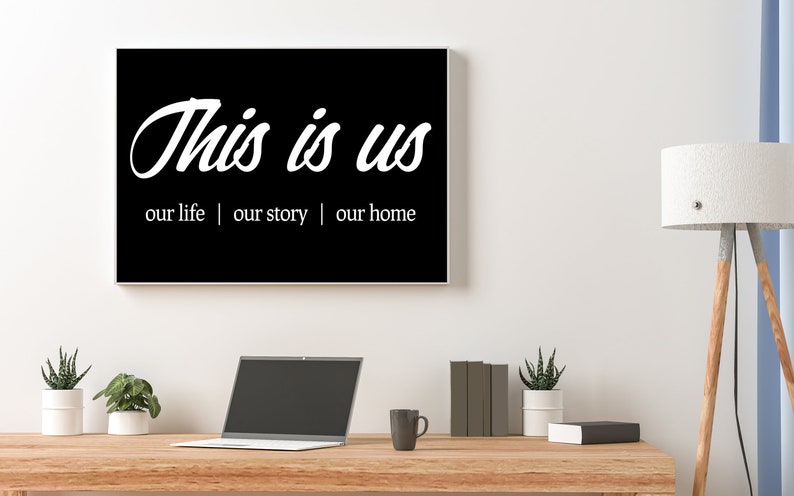 This is Us Sign Personalized with Family Names our life, our home, our story, established, custom family room, FREE SHIPPING, unique, image 2