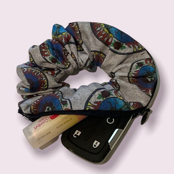 Grateful Dead Zipper Scrunchie