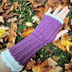 Handboeien met duimgat, vingerloze handwarmers voor dames, katoenen polswarmers voor koude dagen