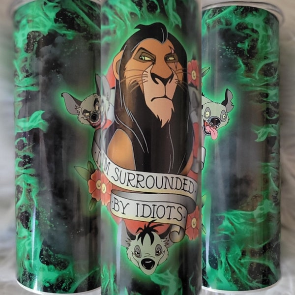 Scar Tumbler | Disney Lion King | Simba | 20 oz | Disney Villain