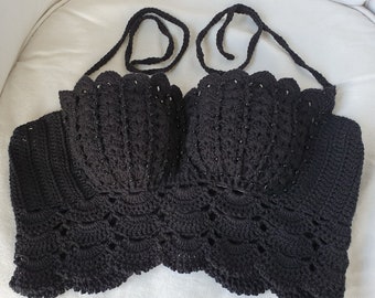 MOTIF pour haut corset au crochet, haut licou au crochet, haut d'été au crochet, haut court au crochet, haut du festival au crochet, motif de haut corset sirène,