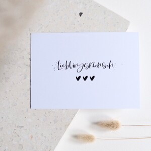 Karte/Postkarte - „Lieblingsmensch“