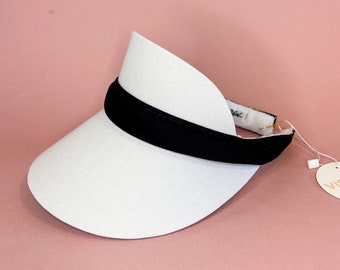 Visera del 4 de julio para mujer, visera de rafia de calidad, regalo para despedida de soltera, visera de ala ancha, sombrero de verano, visera para novia, protección solar