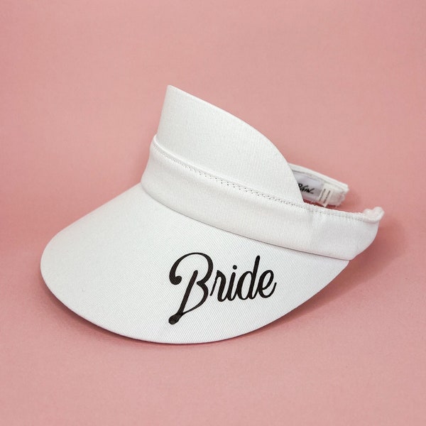 Bride Visor Personalized For The High Quality Bride Custom Visor Bachelorette Party Bridal Party Gift Custom Bride Visor Sun hat for bride