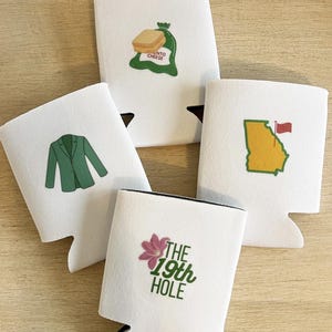 Masters Golf Party Can Cooler Set The Masters Golf Theme Party Decor The Masters Watch Party Decorations Golf Birthday Theme