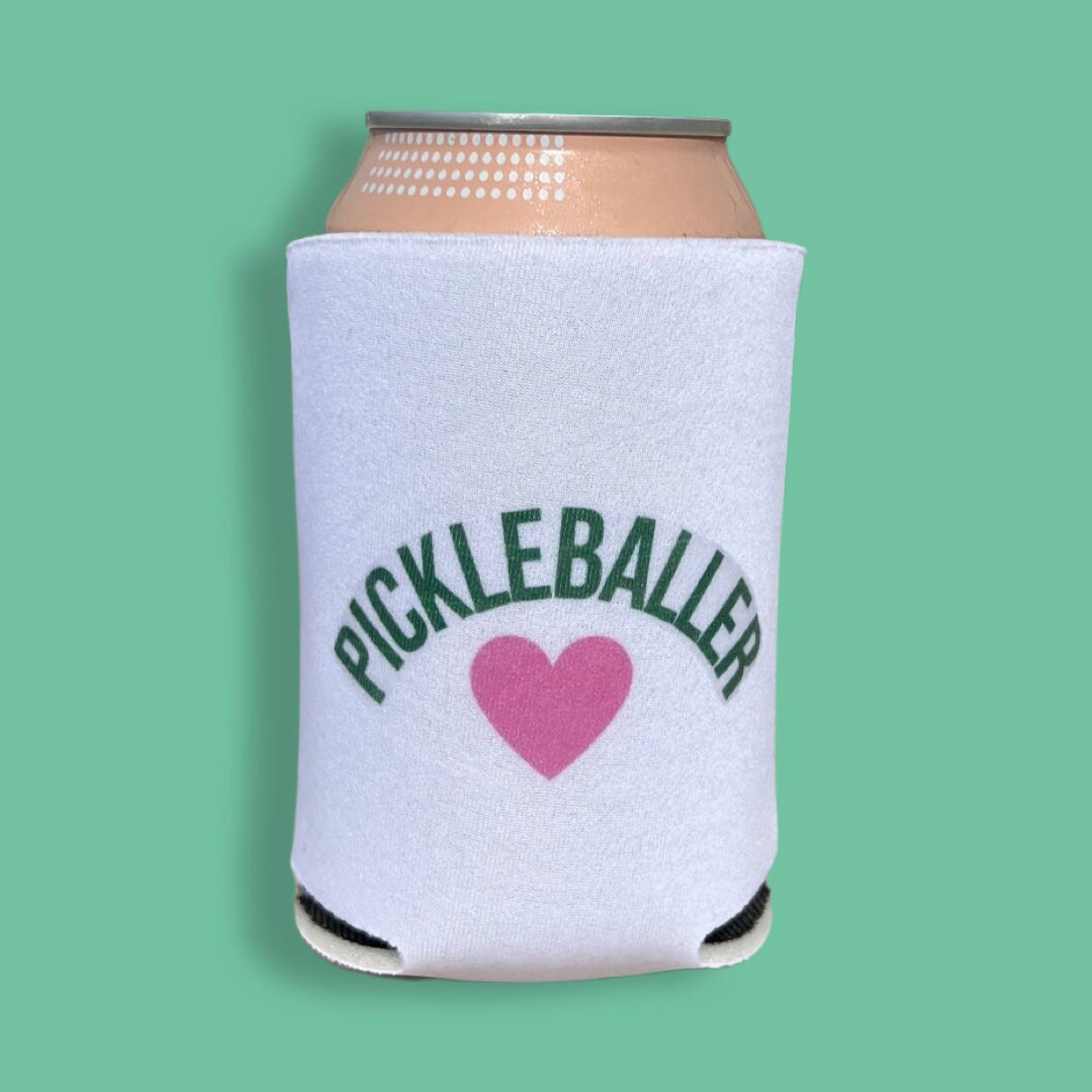 Pickleball Koozie // Dinks & Drinks // Pickleball Player Gifts Etsy