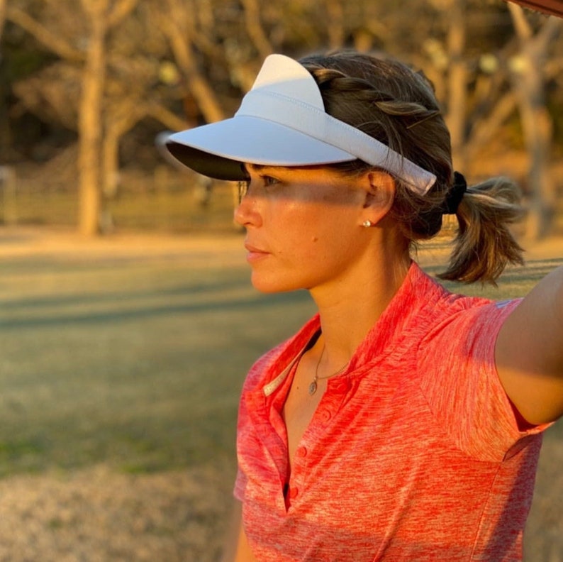 Sun Visor White Visor For Women Golf Visor Tennis Visor Custom Barbie Sun Visor Golf Sun Hat Visor Wide Brim Sun Visor For Women Sport Visor image 8