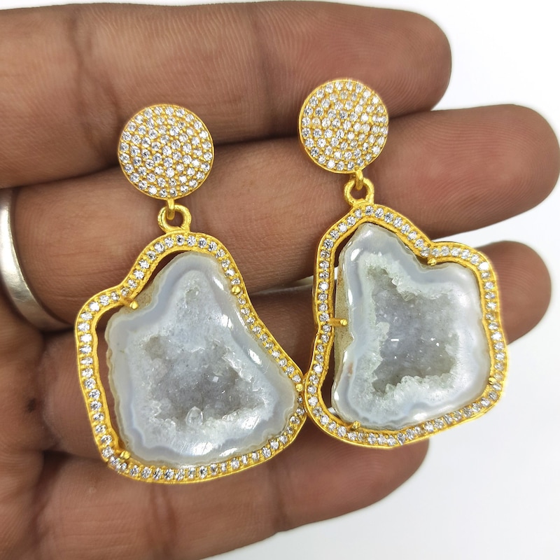 Geode Earrings - Etsy