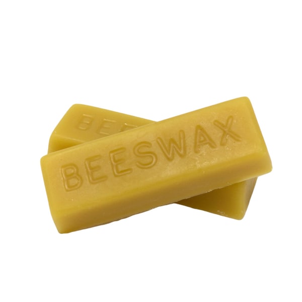 Beeswax bars- 100% Pure double filtered beeswax bar- 2oz beeswax- Ready for your next project