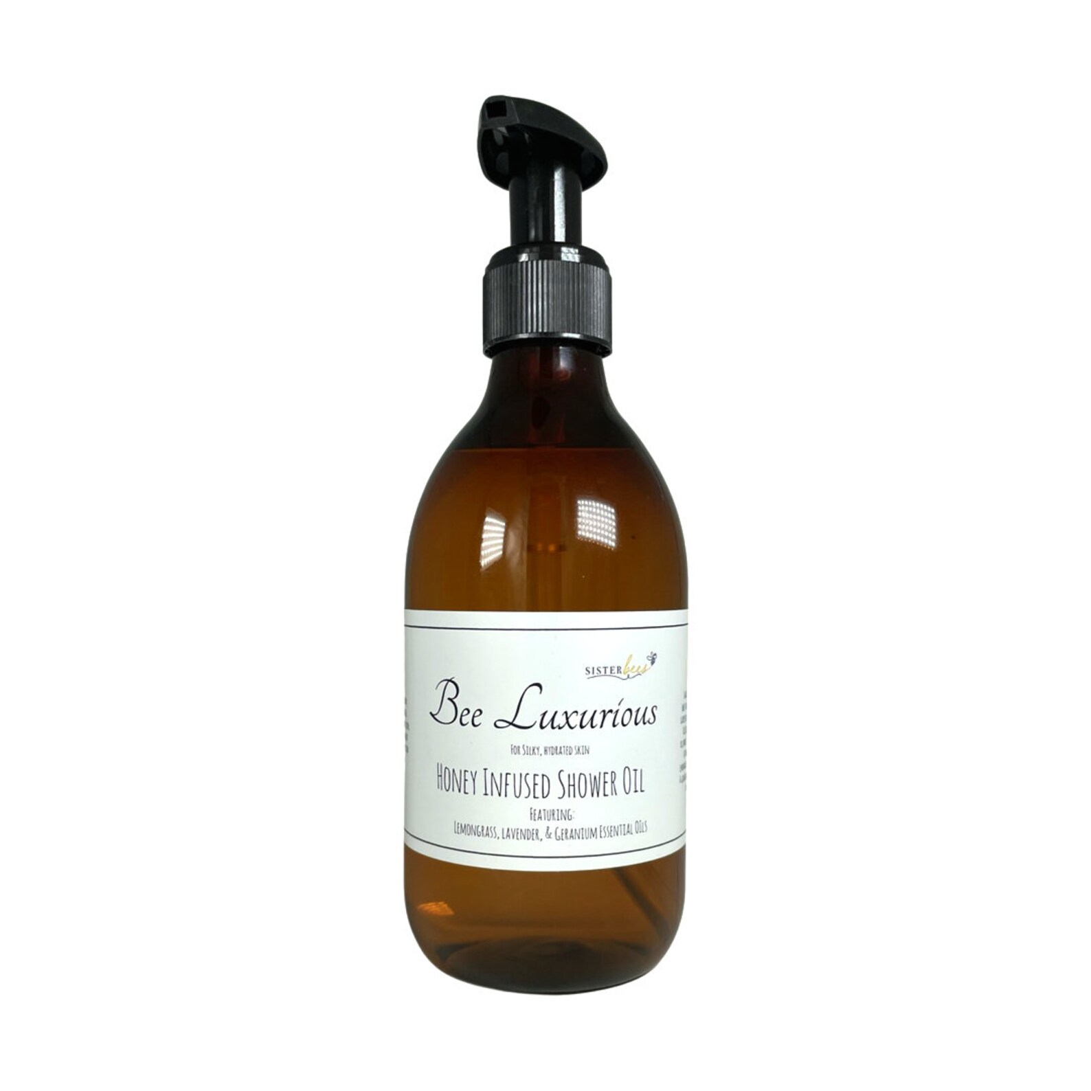 Bee Luxurious Shower Oil Soap Featuring Lavender, Lemongrass & Geranium