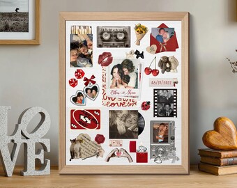 Custom Matchbook Wood Sign, Personalized Anniversary & Birthday Gift for Couples, Custom Matchbox Art, Romantic Wall Art, Valentine Day Gift