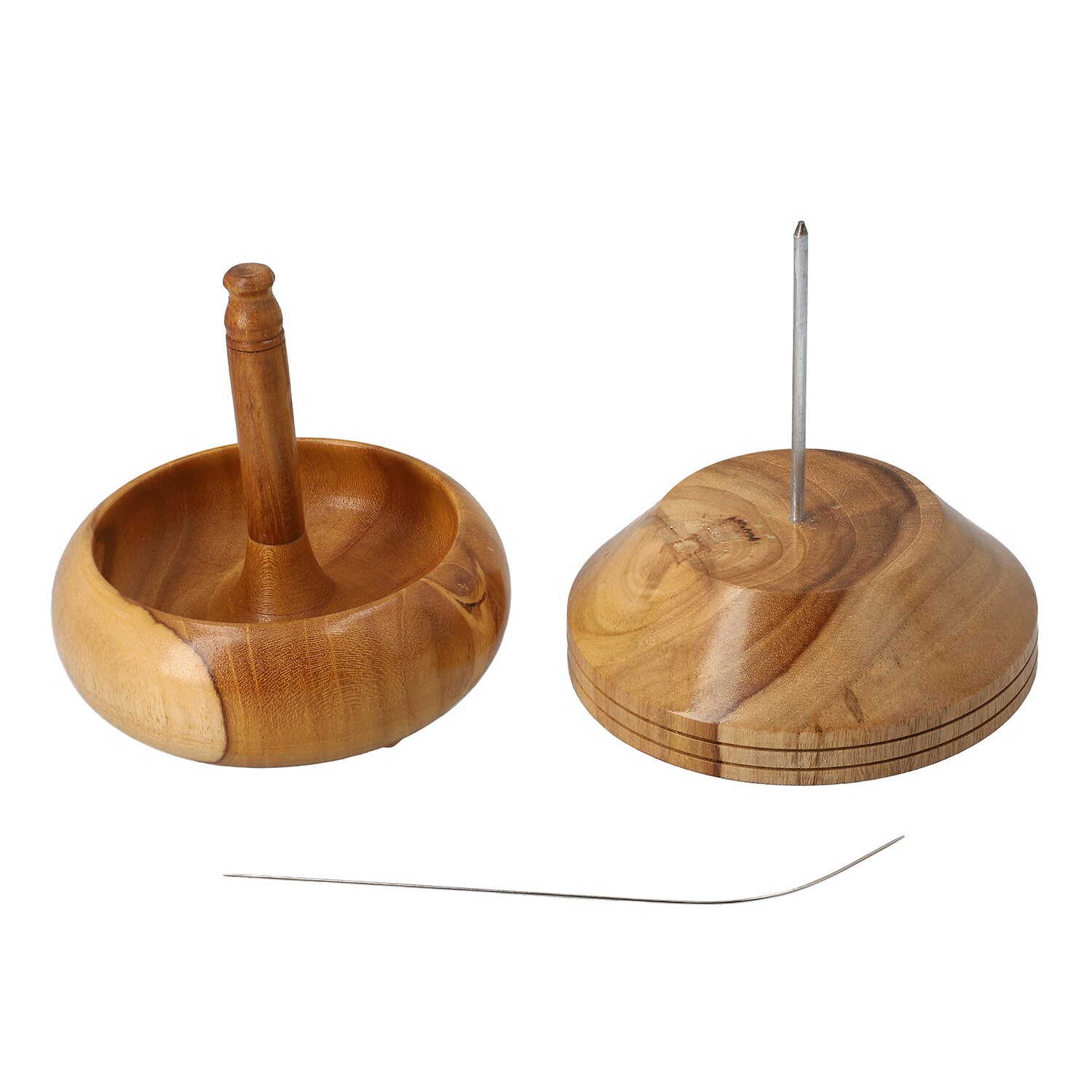 Gem Wooden Bead Spinner With Needle Wooden Beads Etsy