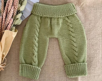 Lisbon Pants Knitting Pattern | Oversized Baby Trousers Knitting Pattern | Baby Knitting Patterns | 0-24 months | PDF in English