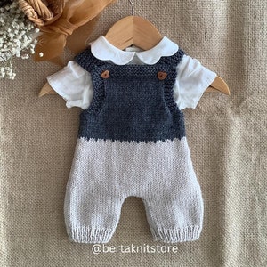 Dandelions Overalls Knitting Pattern | Baby Romper Knitting Pattern | Baby Dungarees Knitting Pattern | Only in English | 0-24 months |