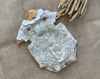 Forest Romper Knitting Pattern | Baby Romper Knitting Pattern | 0-24 months | in English only