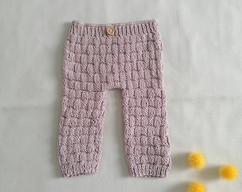 Berry Pants Knitting Pattern | Baby Trousers PDF Knitting Pattern | Baby Leggings Knitting Pattern | 0-24 months | PDF in English