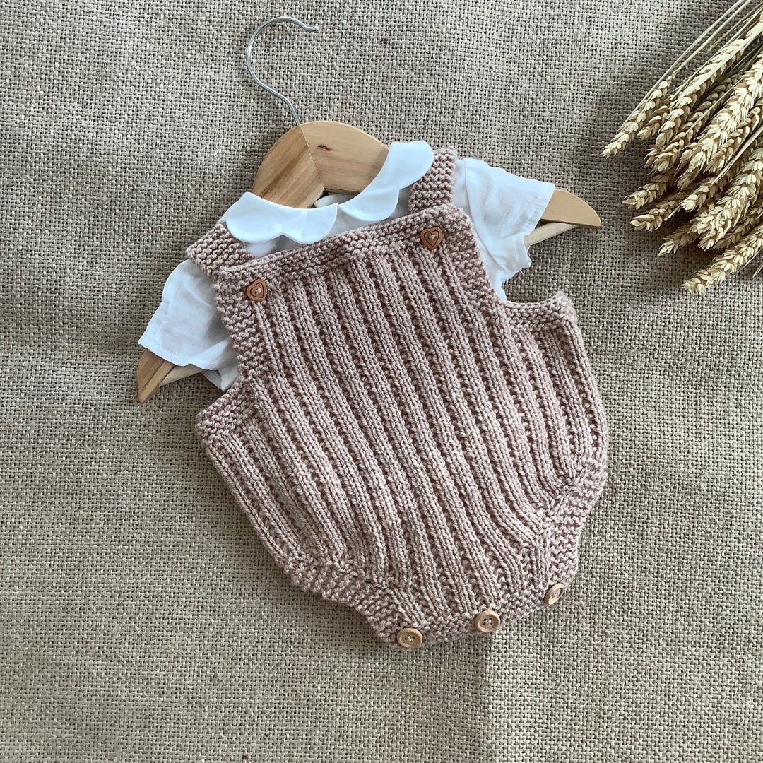 Golden Romper Knitting Pattern | Baby Romper Knitting Pattern | 0-24 ...