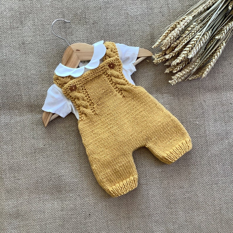 Robin Overalls Knitting Pattern Baby Overalls Knitting Pattern Baby Dungarees Knitting Pattern PDF in English 0-24 months image 7