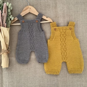 Pineapple Overalls Knitting Pattern Baby Romper Knitting Pattern Baby Dungarees Knitting Pattern PDF in English 0-24 months image 10