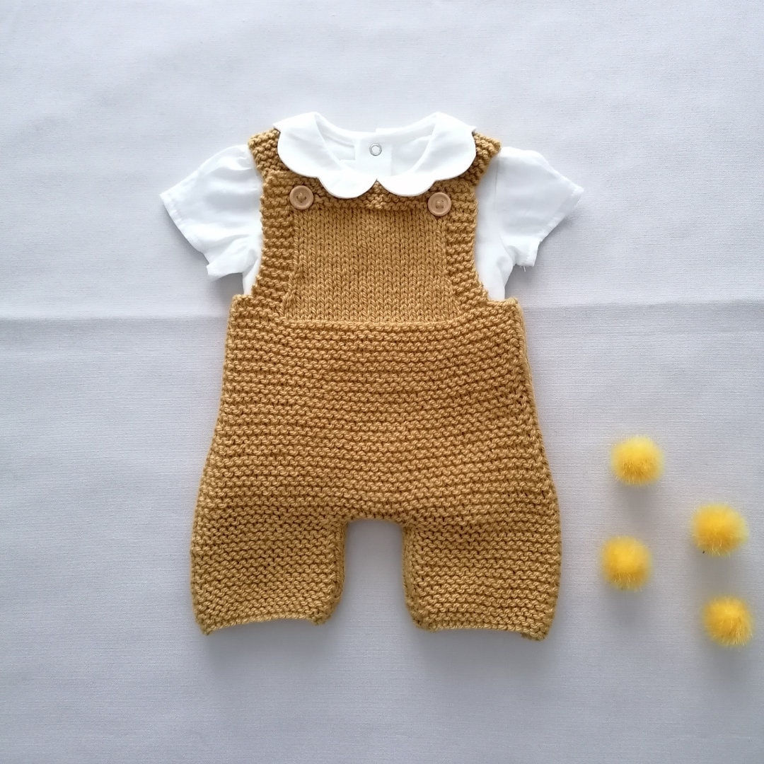 Amber Baby Overalls Knitting Pattern Baby Romper PDF - Etsy UK