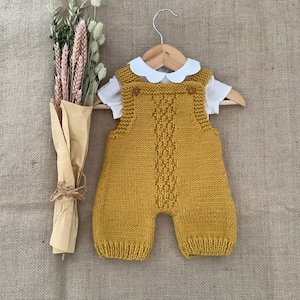 Pineapple Overalls Knitting Pattern Baby Romper Knitting Pattern Baby Dungarees Knitting Pattern PDF in English 0-24 months image 7