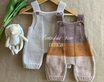 Padrão de tricô para macacão aconchegante | Original Knitwear Design | Somente em inglês | 0-24 meses
