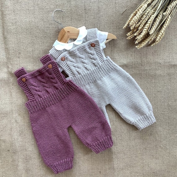 Lisbon Jumpsuit Knitting Pattern Baby Jumpsuit PDF Knitting