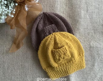 Pineapple Baby Beanie Knitting Pattern | Baby Heart | 0-24 months | Downloadable PDF | in English only