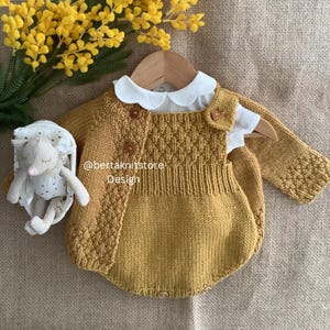 Pineapple Cardigan and Romper Knitting Pattern | Baby Knitting Patterns | 0-24 months | in English only