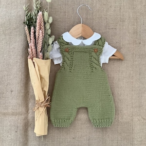 Robin Overalls Knitting Pattern Baby Overalls Knitting Pattern Baby Dungarees Knitting Pattern PDF in English 0-24 months image 10