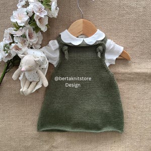 Stork Dress Knitting Pattern | Baby Knitting Patterns |0-24 Months | in English only