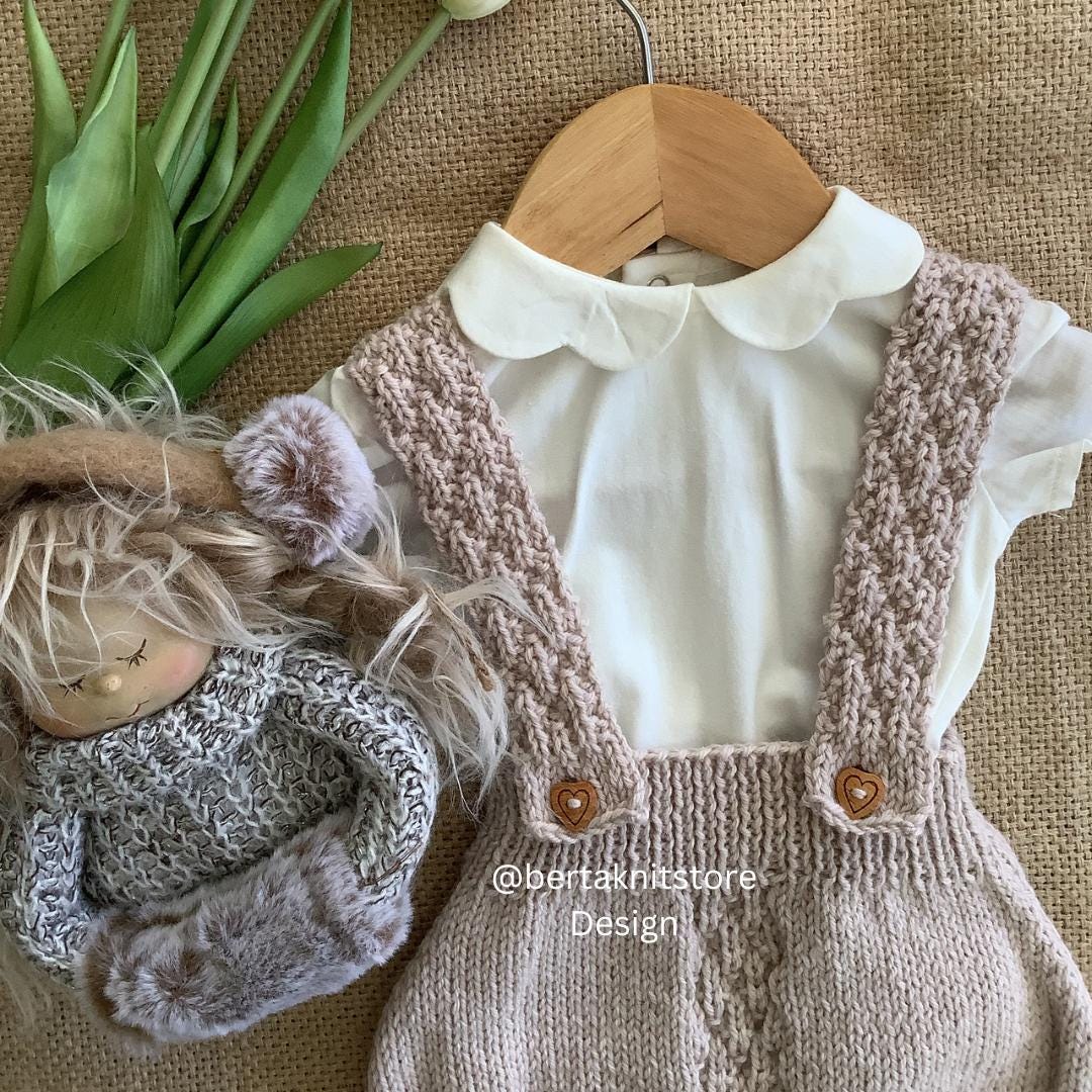 Baby Bloomers Knitting Pattern | Knit Overalls | 0-24 Months | PDF ...
