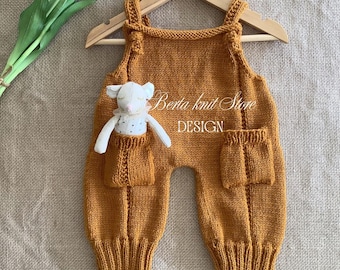 Cabanas Jumpsuit Knitting Pattern | Original Knitwear Design | In English only | 0-24 months