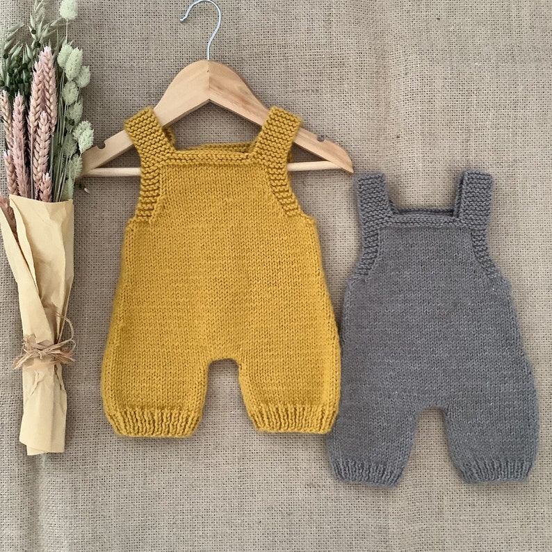 Pineapple Overalls Knitting Pattern Baby Romper Knitting Pattern Baby Dungarees Knitting Pattern PDF in English 0-24 months image 9